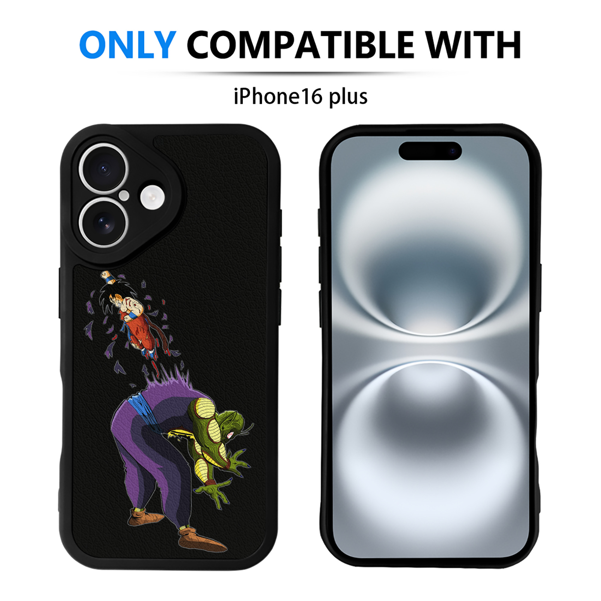 （画像用） ドラゴンボール DRAGON BALL 【iPhone 16シリーズ対応】シリコンスマホケース（レザー調） 材質：シリコン